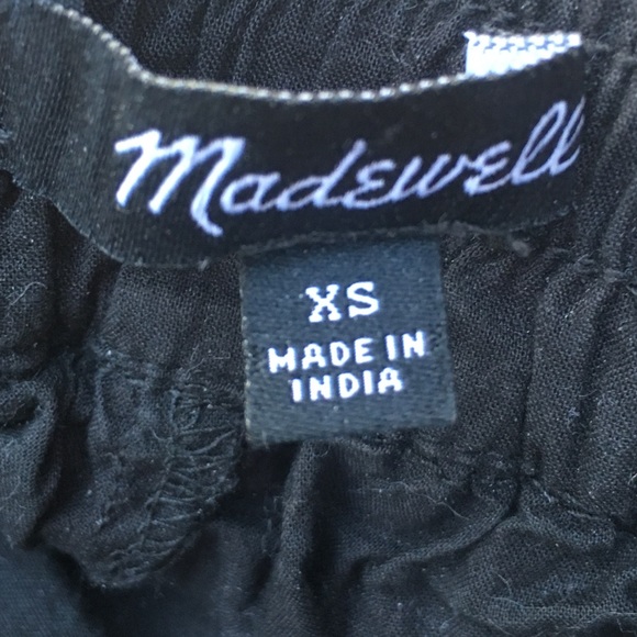 Madewell Beachhouse Eyelet Black Skirt Pockets XS - Picture 2 of 3